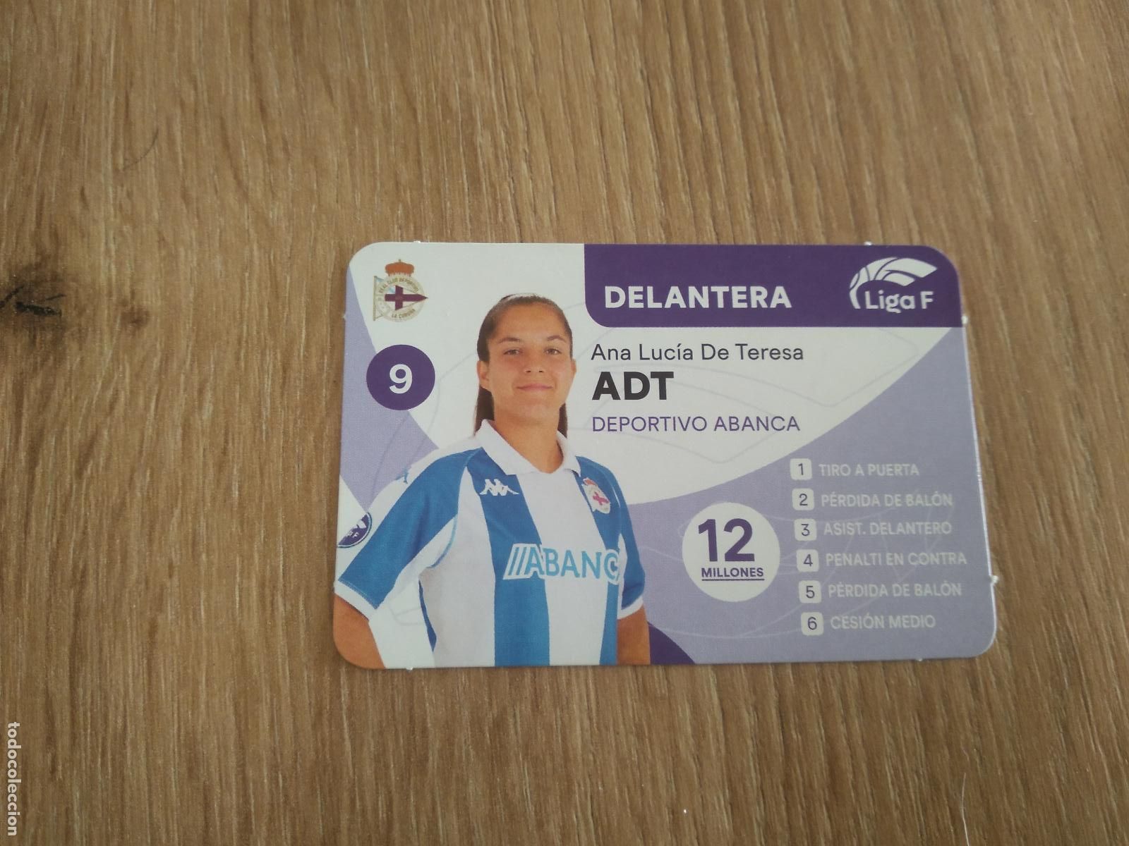 Cartes &agrave; collectionner de Football: ADT ANA DE LUCIA DE TERESA DEPORTIVO CORU&Ntilde;A CROMO FUTBOL FEMENINO 24-25 JUEGO DE LA LIGA F 2024-2025