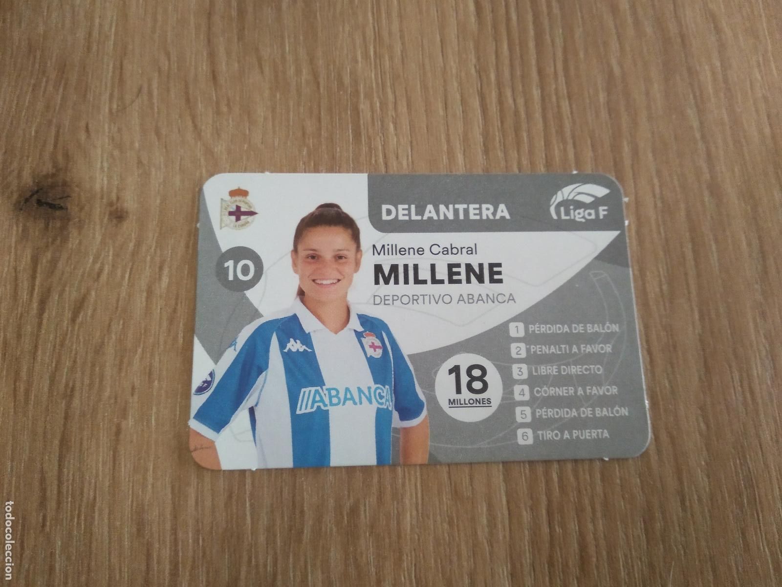Cartes &agrave; collectionner de Football: MILLENE CABRAL DEPORTIVO CORU&Ntilde;A CROMO FUTBOL FEMENINO 24-25 JUEGO DE LA LIGA F 2024-2025
