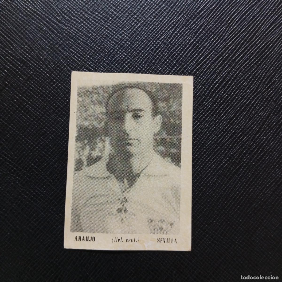 Cromos de F&uacute;tbol: ARAUJO SEVILLA BRUGUERA ASES DEL FUTBOL 1951 1952 CROMO 51 52 - SIIN PEGAR - A32 PG53