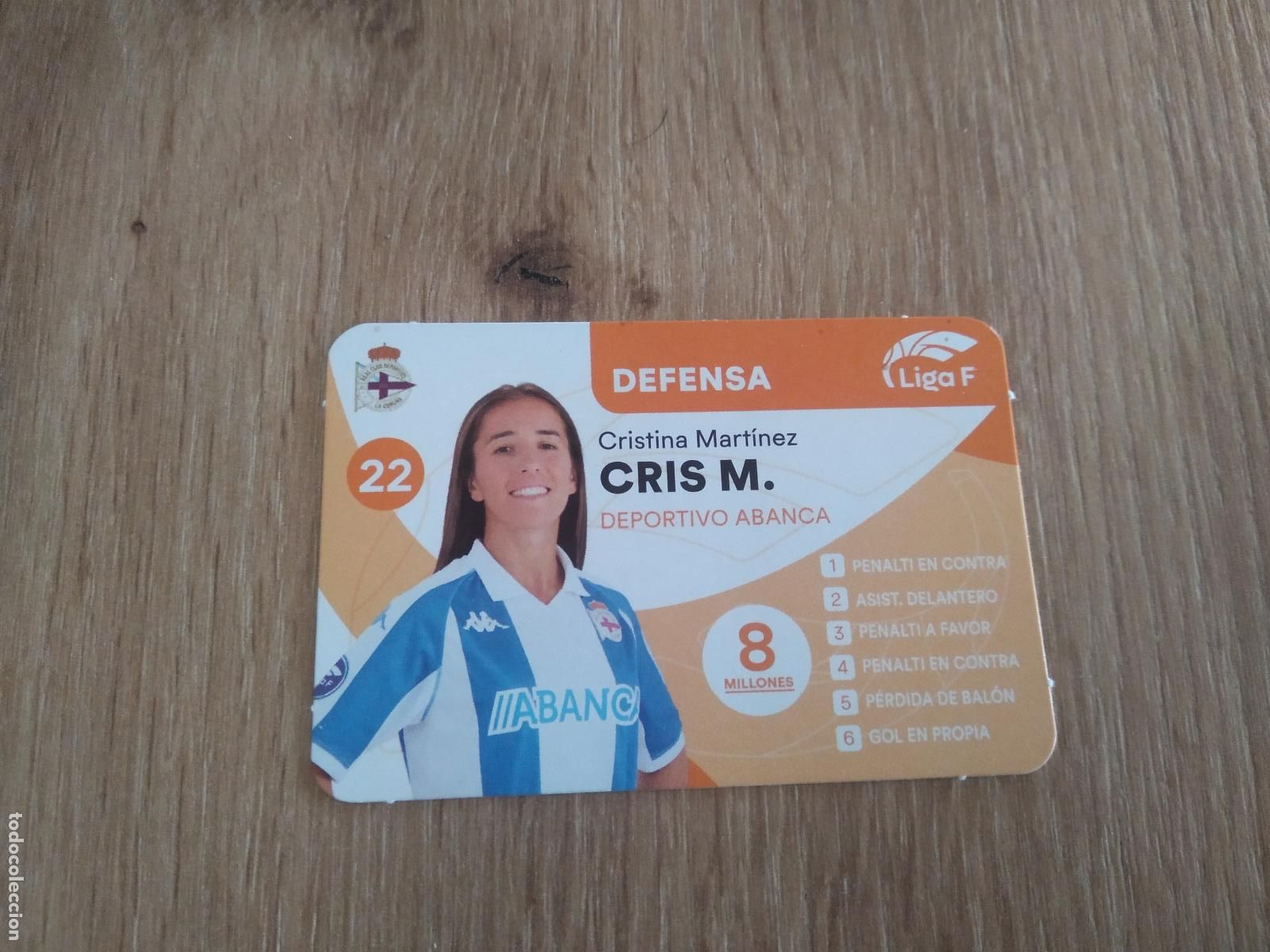 Cromos de F&uacute;tbol: CRISTINA MARTINEZ DEPORTIVO CORU&Ntilde;A CROMO FUTBOL FEMENINO 24-25 JUEGO DE LA LIGA F 2024-2025