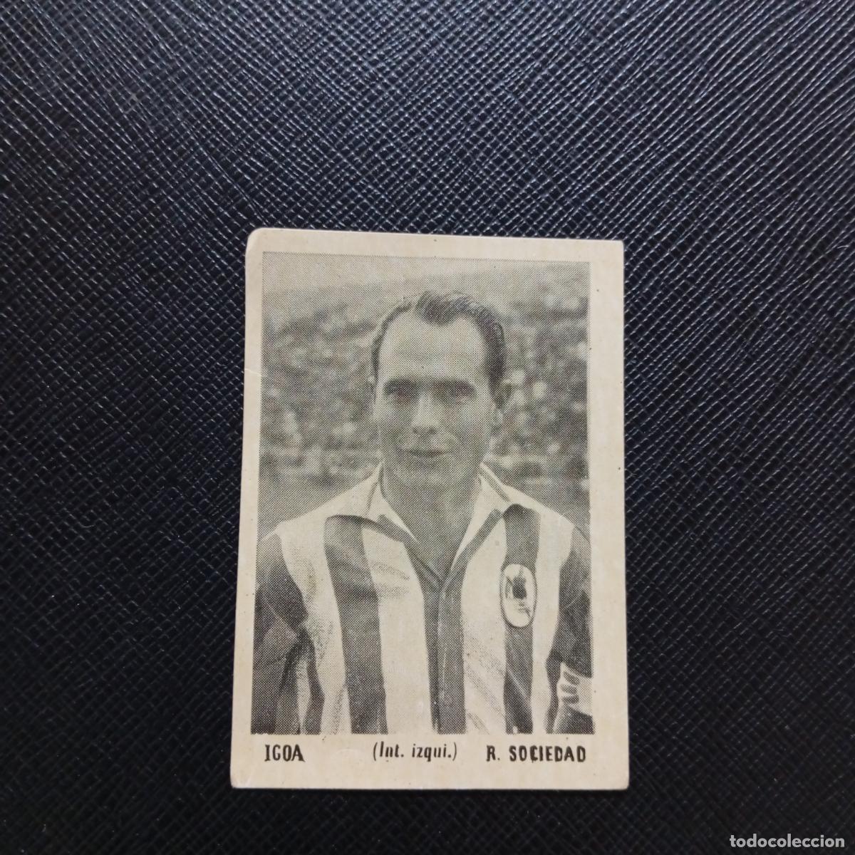 Cromos de F&uacute;tbol: IGOA REAL SOCIEDAD BRUGUERA ASES DEL FUTBOL 1951 1952 CROMO 51 52 - SIIN PEGAR - A32 PG53