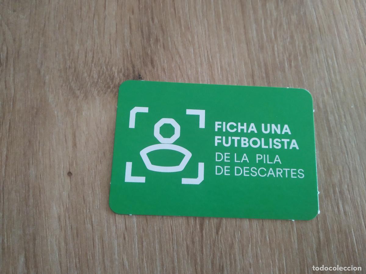 Cromos de F&uacute;tbol: FICHA UNA FUTBOLISTA DE LA PILA DESCARTES CROMO FUTBOL FEMENINO 24-25 JUEGO DE LA LIGA F 2024-2025