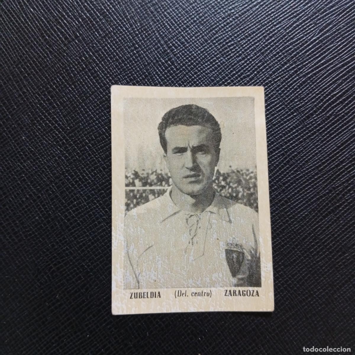 Cromos de F&uacute;tbol: ZUBELDIA ZARAGOZA BRUGUERA ASES DEL FUTBOL 1951 1952 CROMO 51 52 - SIIN PEGAR - A32 PG54