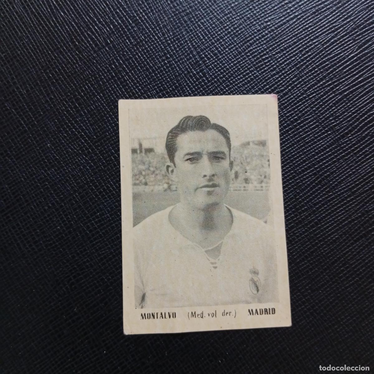 Cromos de F&uacute;tbol: MONTALVO REAL MADRID BRUGUERA ASES DEL FUTBOL 1951 1952 CROMO 51 52 - SIIN PEGAR - A29 PG2