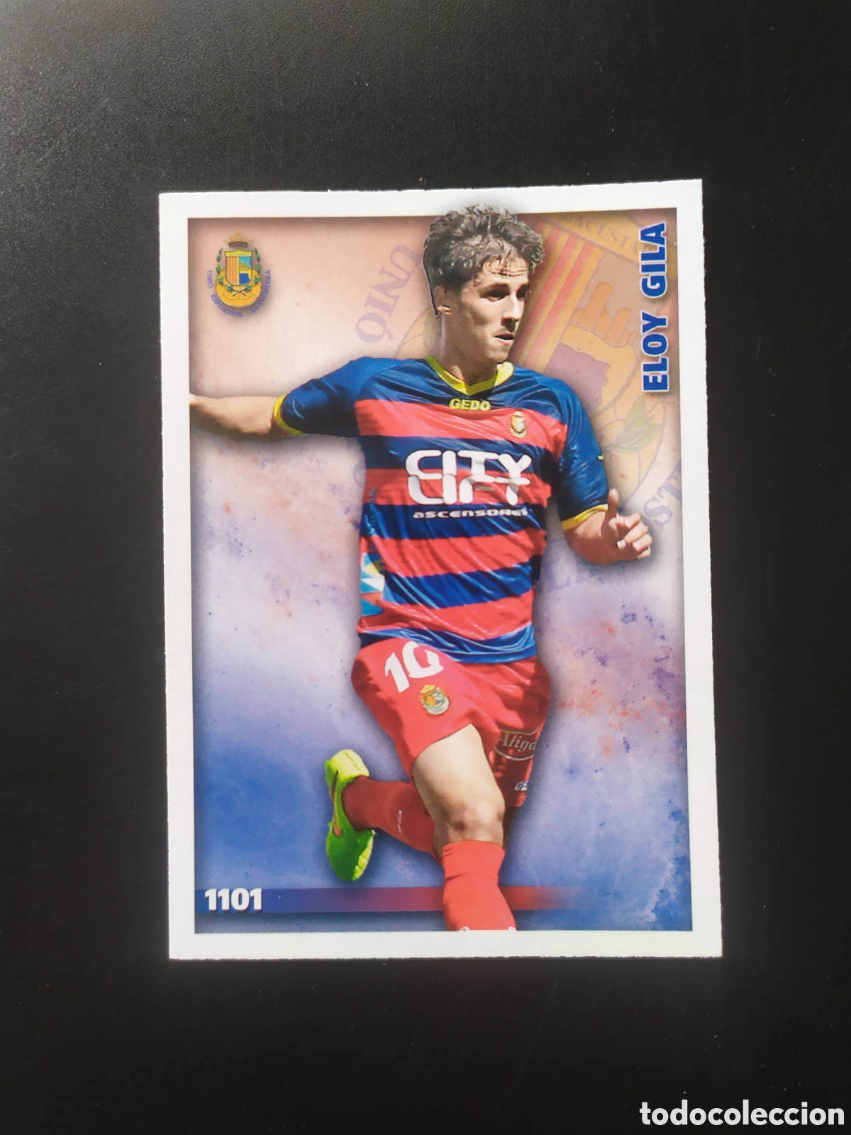 Cromos de Futebol: Mundicromo fichas Liga 2014 2015 14 15 Eloy Gila n&deg; 1101 Llagostera