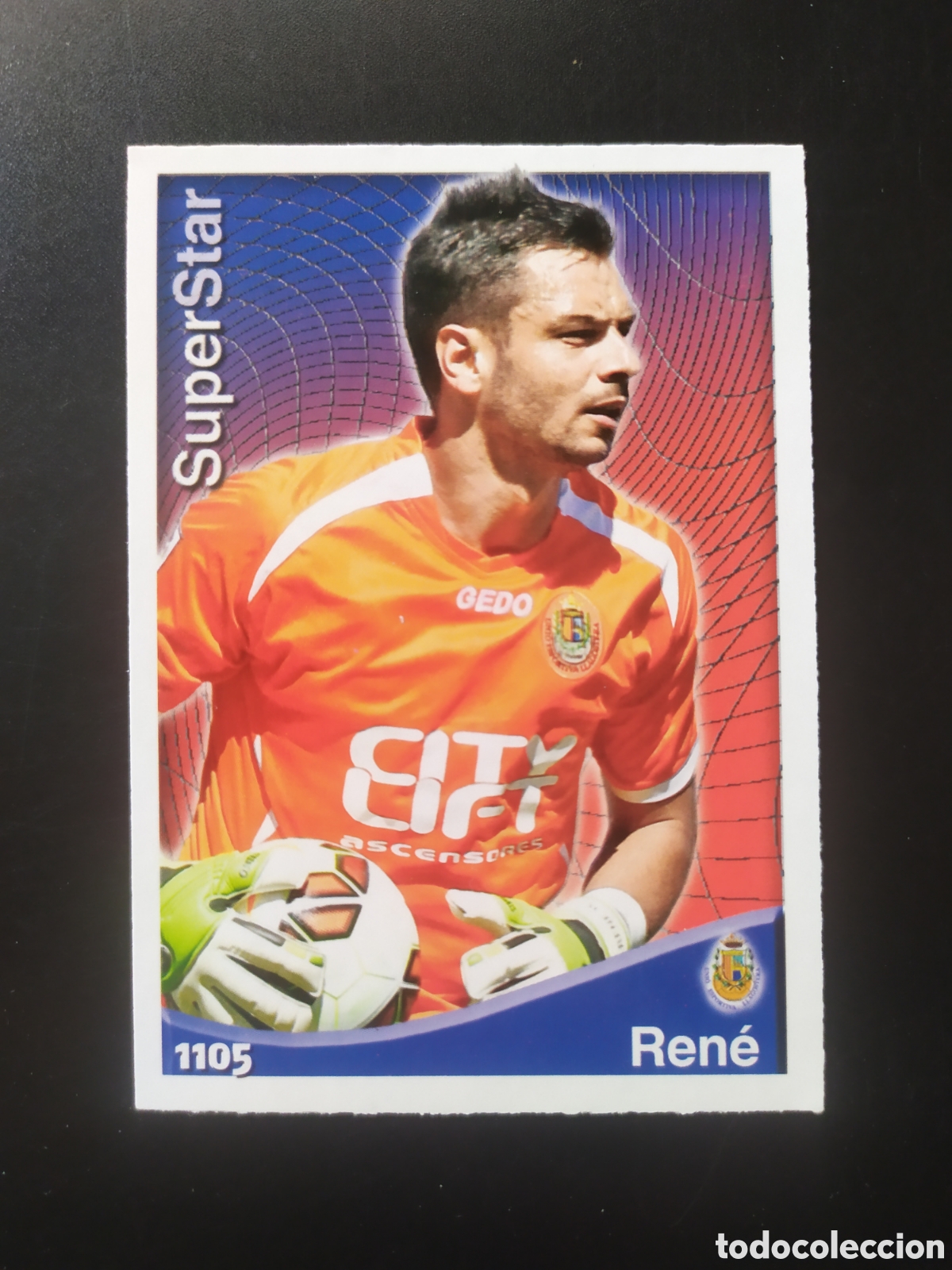 Cromos de f&uacute;tbol: Mundicromo fichas Liga 2014 2015 14 15 Ren&eacute; superstar n&deg; 1105 Llagostera