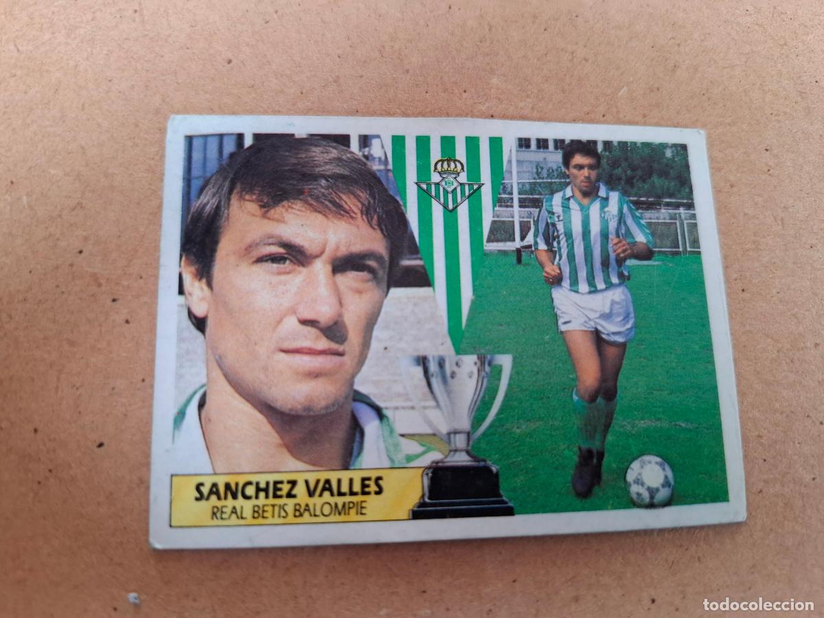 Cromos de F&uacute;tbol: ESTE 87 88 1987 1988 - FICHAJE 21 S&Aacute;NCHEZ VALLES - REAL BETIS ( NUNCA PEGADO )
