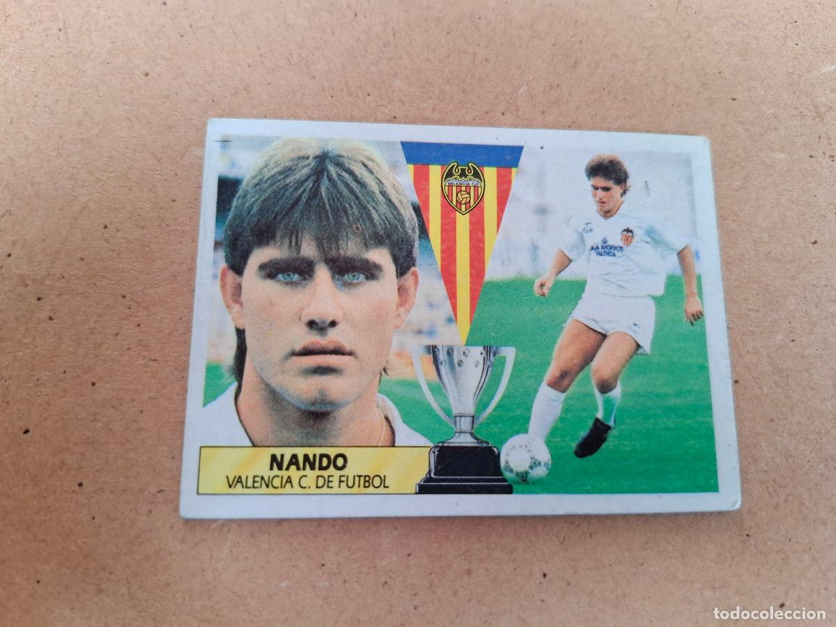 Cromos de F&uacute;tbol: ESTE 87 88 1987 1988 - FICHAJE 35 NANDO - VALENCIA CF ( NUNCA PEGADO )