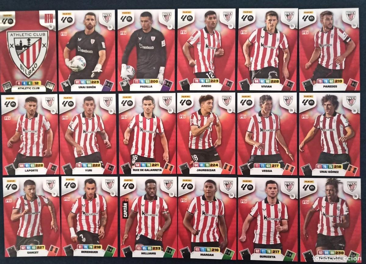 Cromos de F&uacute;tbol: PACK 25 ATHLETIC PRIMERA EDICION COMPLETA ADRENALYN 25 26 2025 2026 SUPER CRACK KRYPTONITA