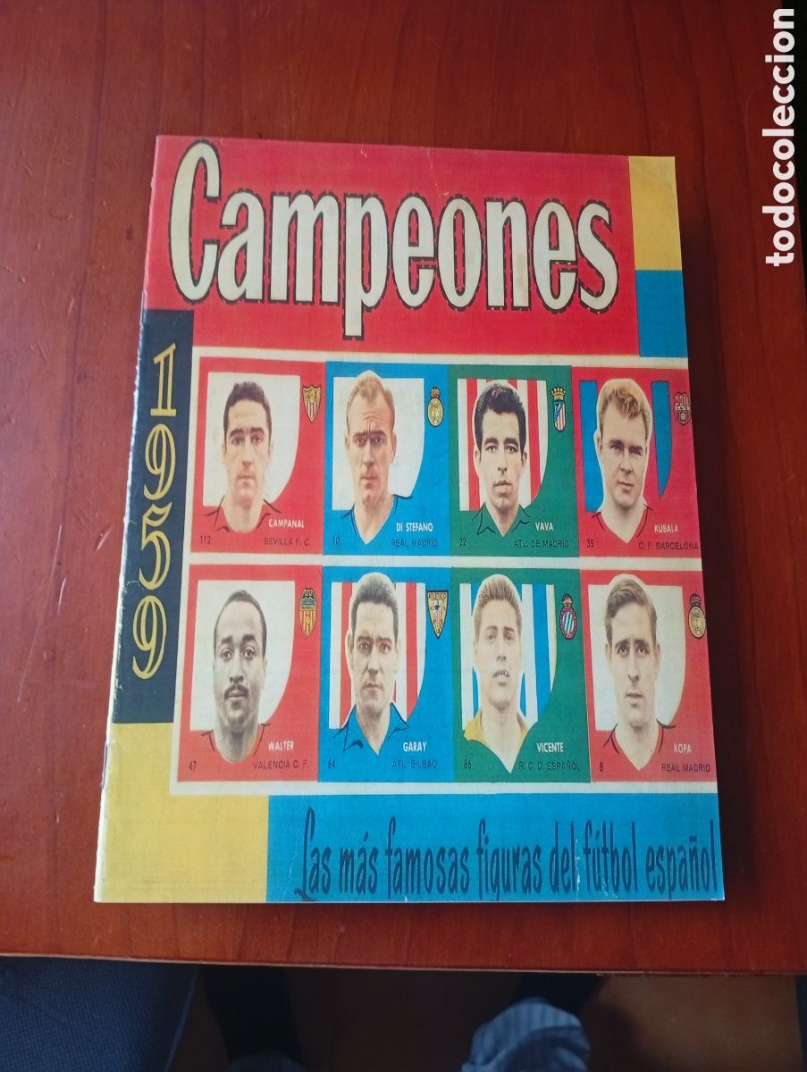 Cartes &agrave; collectionner de Football: FACSIMIL FASCIMIL ALBUM CROMOS FUTBOL BRUGUERA CAMPEONES 1959 LAS MAS FAMOSAS FIGURAS DEL FUTBOL