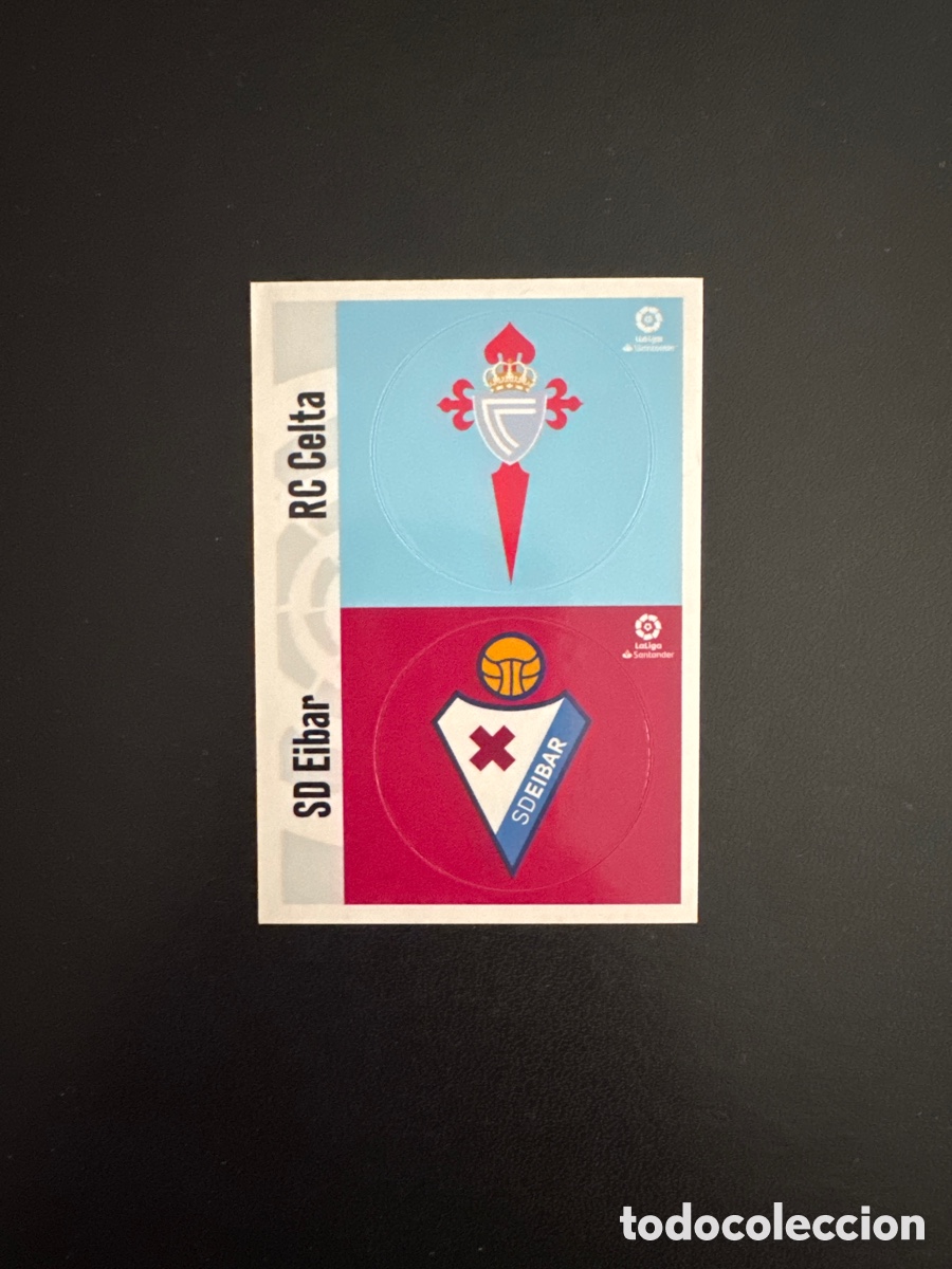 Figurine di Calcio: ESCUDOS CELTA EIBAR CROMOS LIGA ESTE 2020 2021
