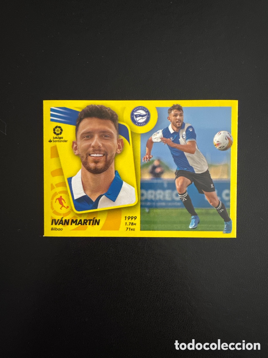 Football Stickers: IV&Aacute;N MART&Iacute;N ALAVES N&Uacute;MERO 12B LIGA ESTE 2021 2022