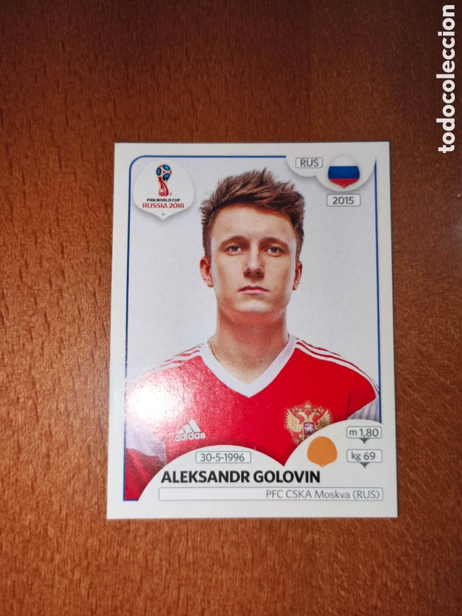 Cromos de Futebol: Aleksandr Golovin n&deg;43 Fifa World Cup Rusia Russia 2018