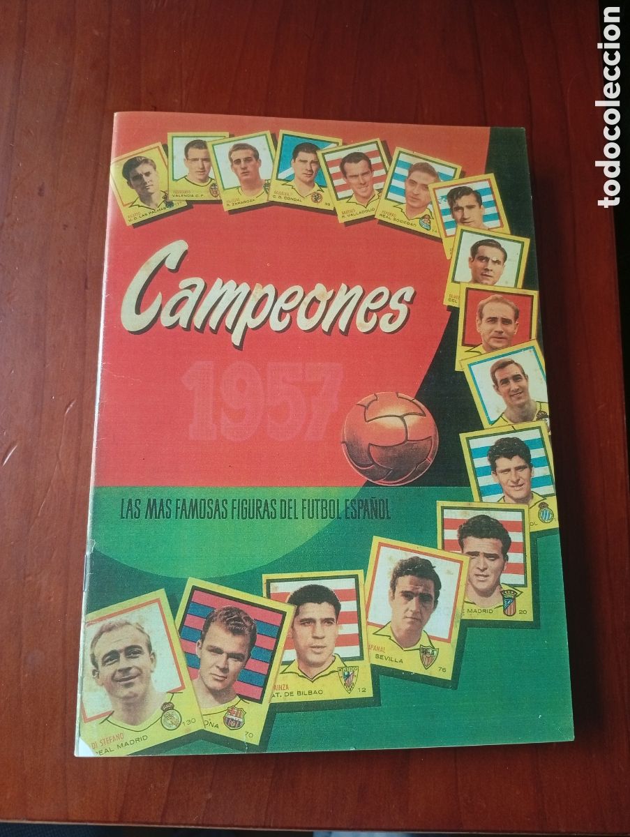 Figurine di Calcio: FACSIMIL FASCIMIL ALBUM CROMOS FUTBOL BRUGUERA CAMPEONES 1957 LAS MAS FAMOSAS FIGURAS ESPA&Ntilde;OL