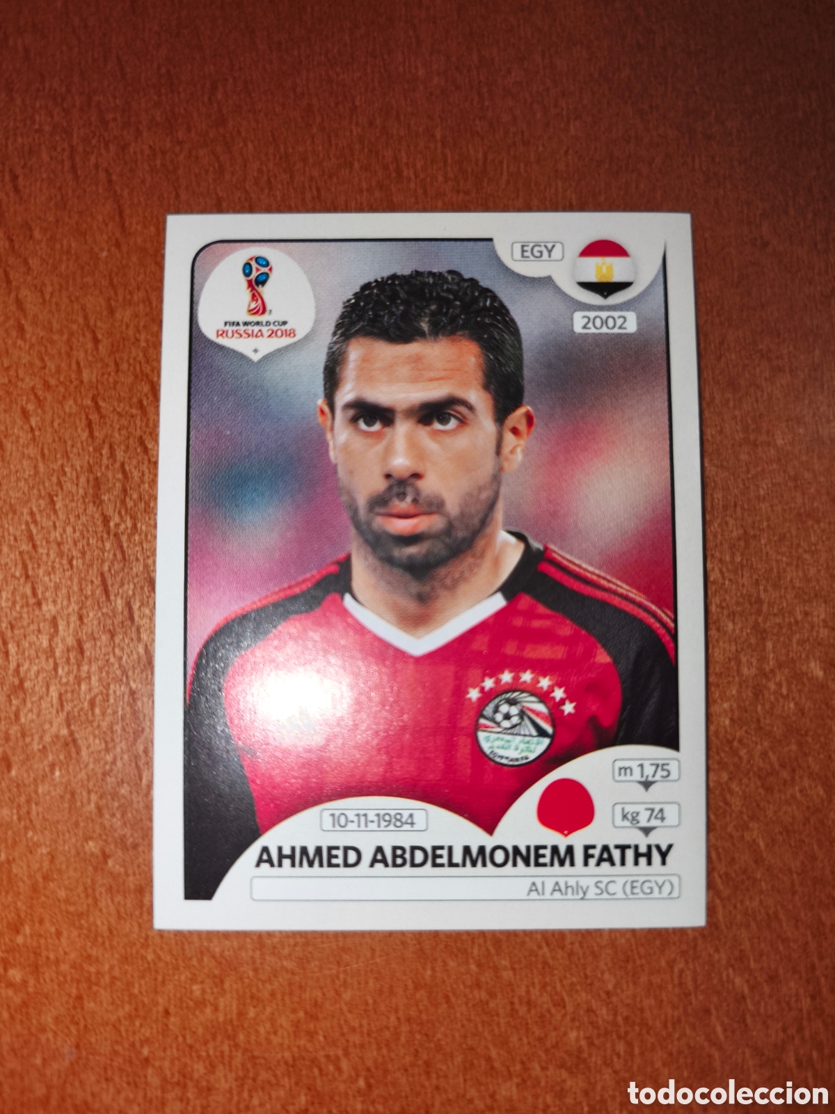 Cromos de F&uacute;tbol: Ahmed Abdelmonem Fathy n&deg;80 Fifa World Cup Rusia Russia 2018 Egipto