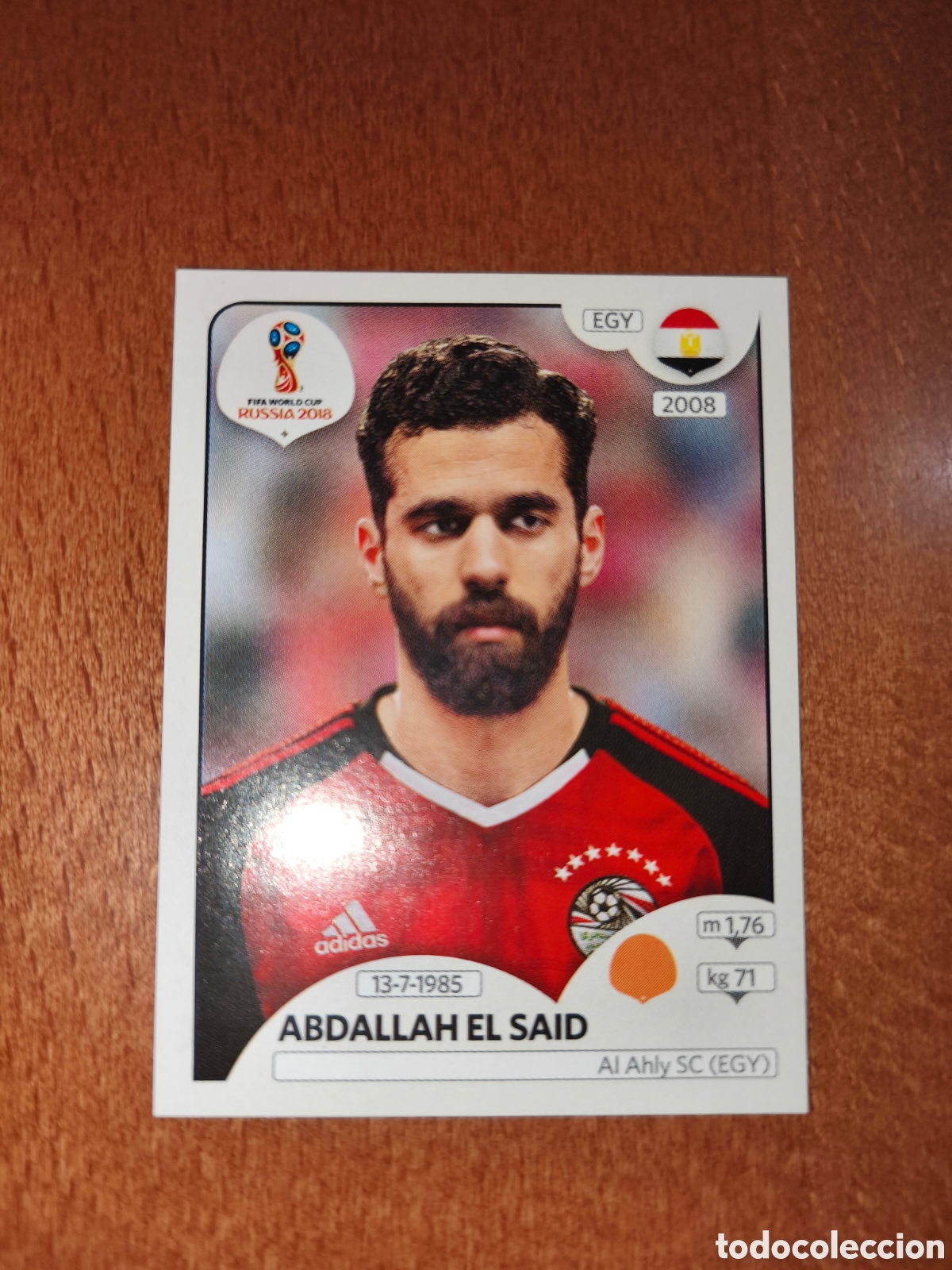 Cromos de F&uacute;tbol: Abdallah El Said n&deg;87 Fifa World Cup Rusia Russia 2018 Egipto
