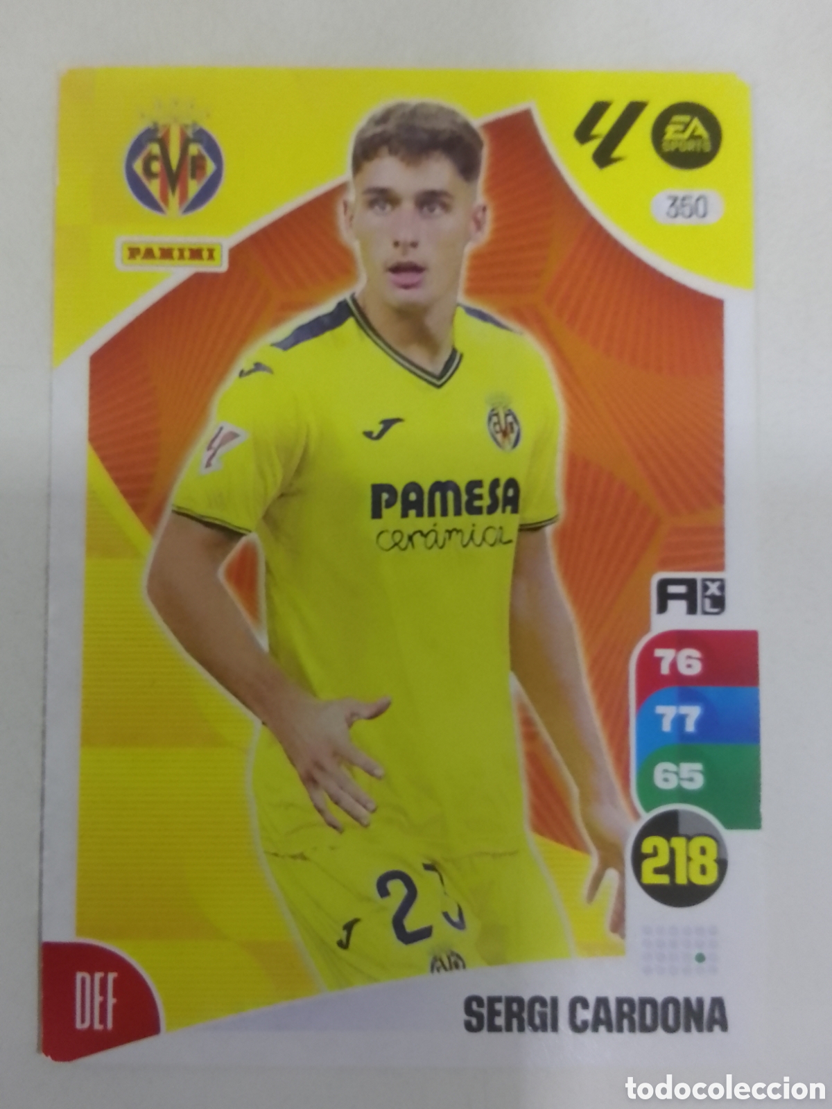 Cromos de F&uacute;tbol: Adrenalyn XL 2024-25 n&deg; 350 Sergi Cardona &bull; Villarreal.