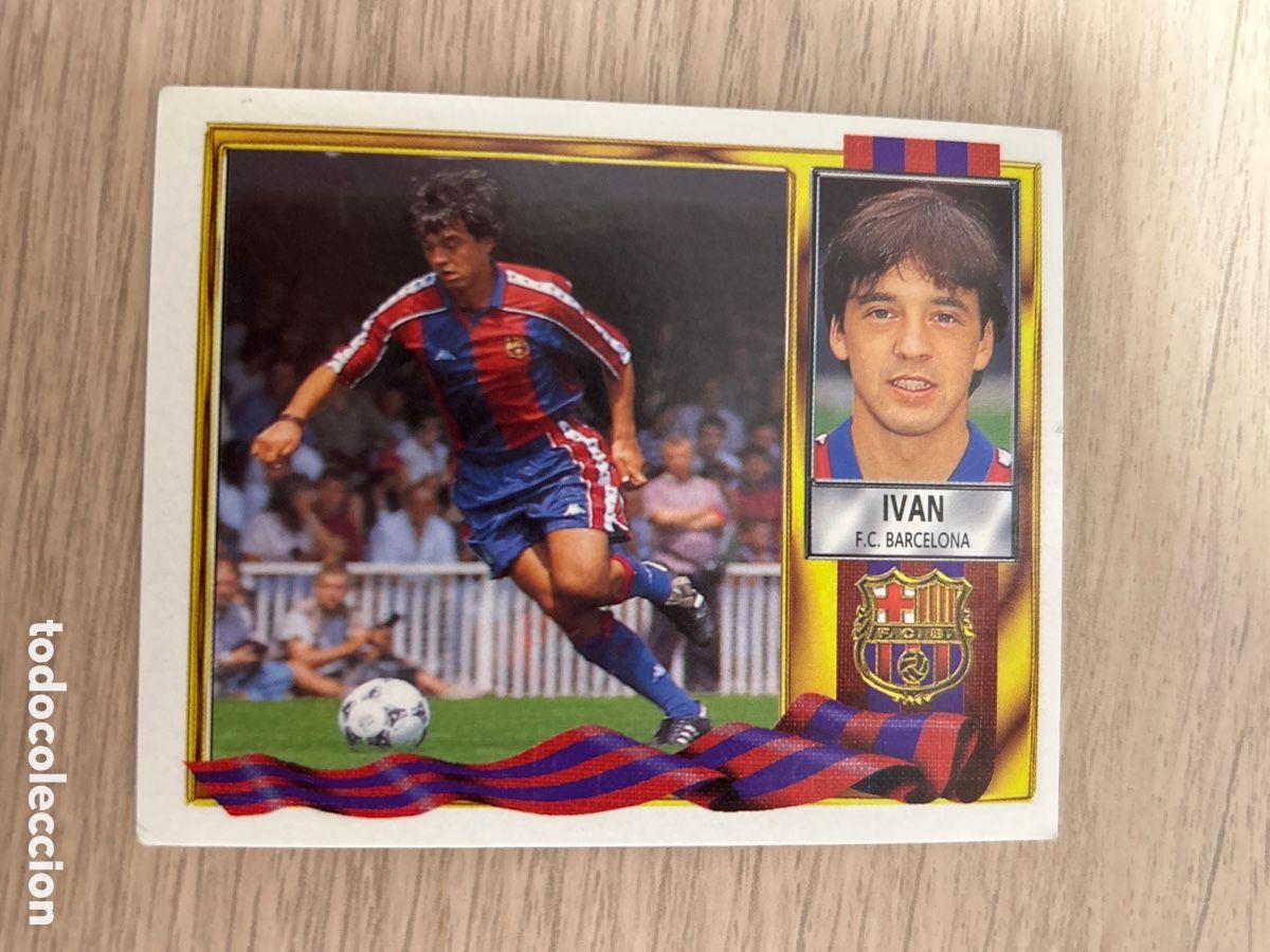 Cromos de F&uacute;tbol: IVAN BARCELONA LIGA ESTE 1995 1996 95 96 NUNCA PEGADO SIN PEGAR