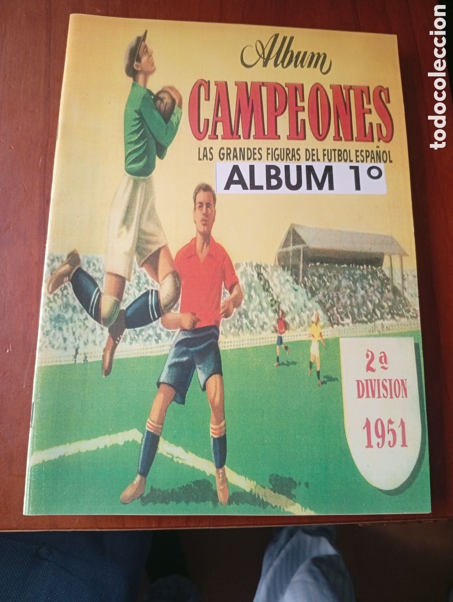 Cromos de F&uacute;tbol: FACSIMIL FASCIMIL ALBUM CROMOS FUTBOL BRUGUERA CAMPEONES SEGUNDA DIVISION ALBUM 1&ordm; 1951