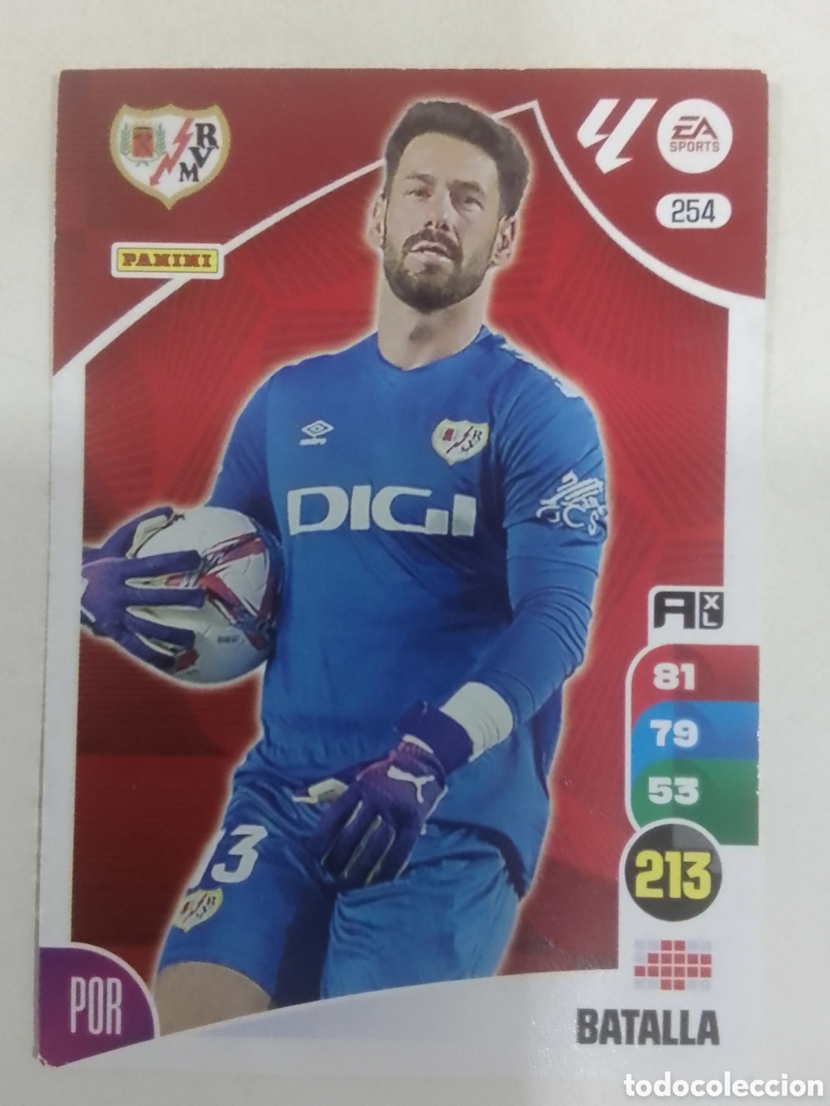 Cromos de F&uacute;tbol: Adrenalyn XL 2024-25 n&deg; 254 Batalla &bull; Rayo Vallecano.