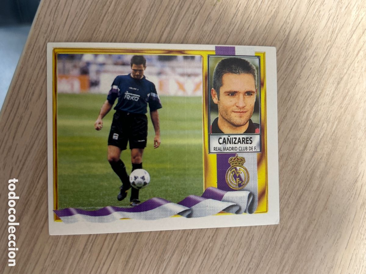 Cromos de F&uacute;tbol: CA&Ntilde;IZARES REAL MADRID LIGA ESTE 1995 1996 95 96 NUNCA PEGADO SIN PEGAR
