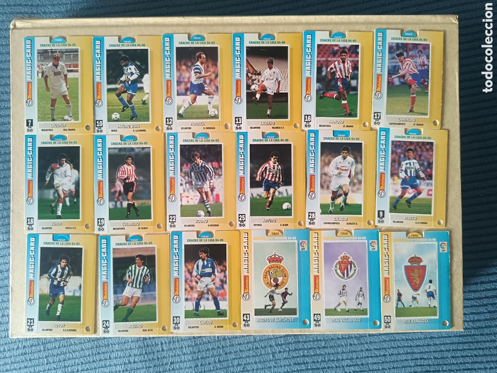 Cromos de F&uacute;tbol: Magic card matutano 94 95 Lote de 18 unidades