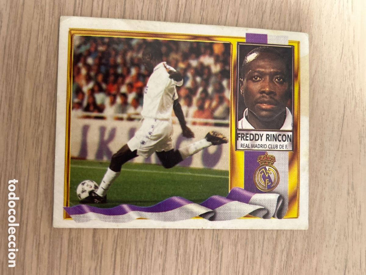 Cromos de F&uacute;tbol: FREDDY RINCON REAL MADRID COLOCA LIGA ESTE 1995 1996 95 96 NUNCA PEGADO LEER DESCRIPCI&Oacute;N