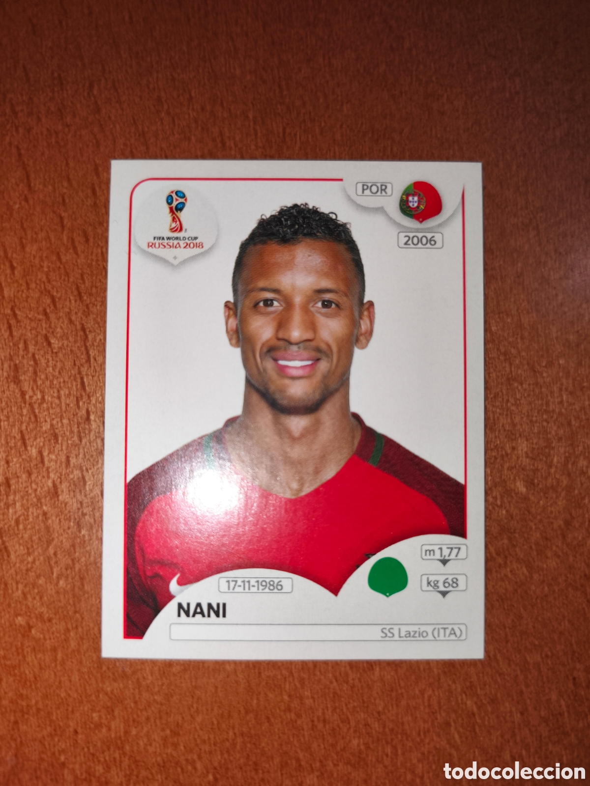 Cromos de F&uacute;tbol: Nani n&deg;131 Fifa World Cup Rusia Russia 2018 Portugal
