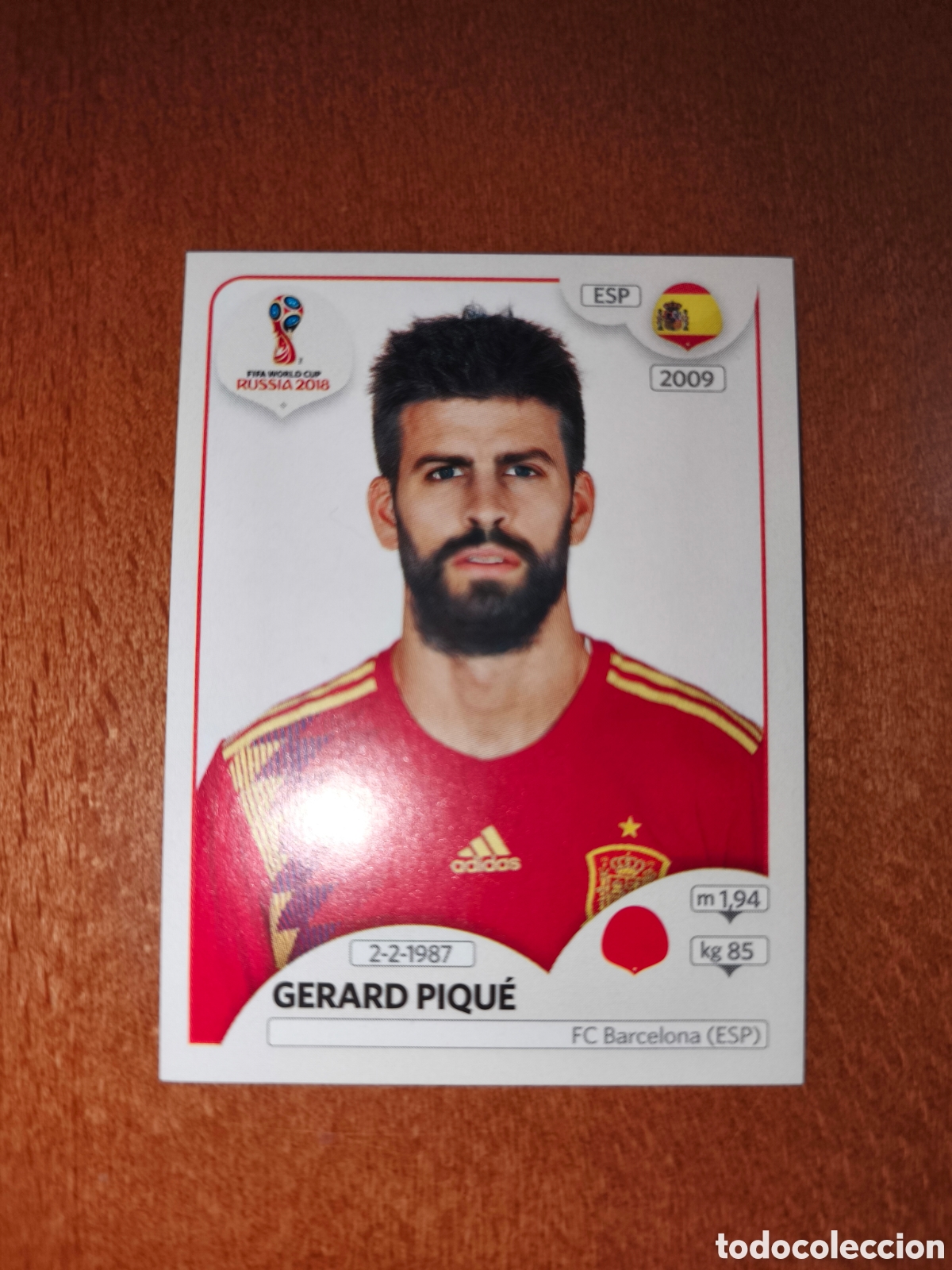 Cromos de Futebol: Gerard Piqu&eacute; n&deg;138 Fifa World Cup Rusia Russia 2018 Espa&ntilde;a