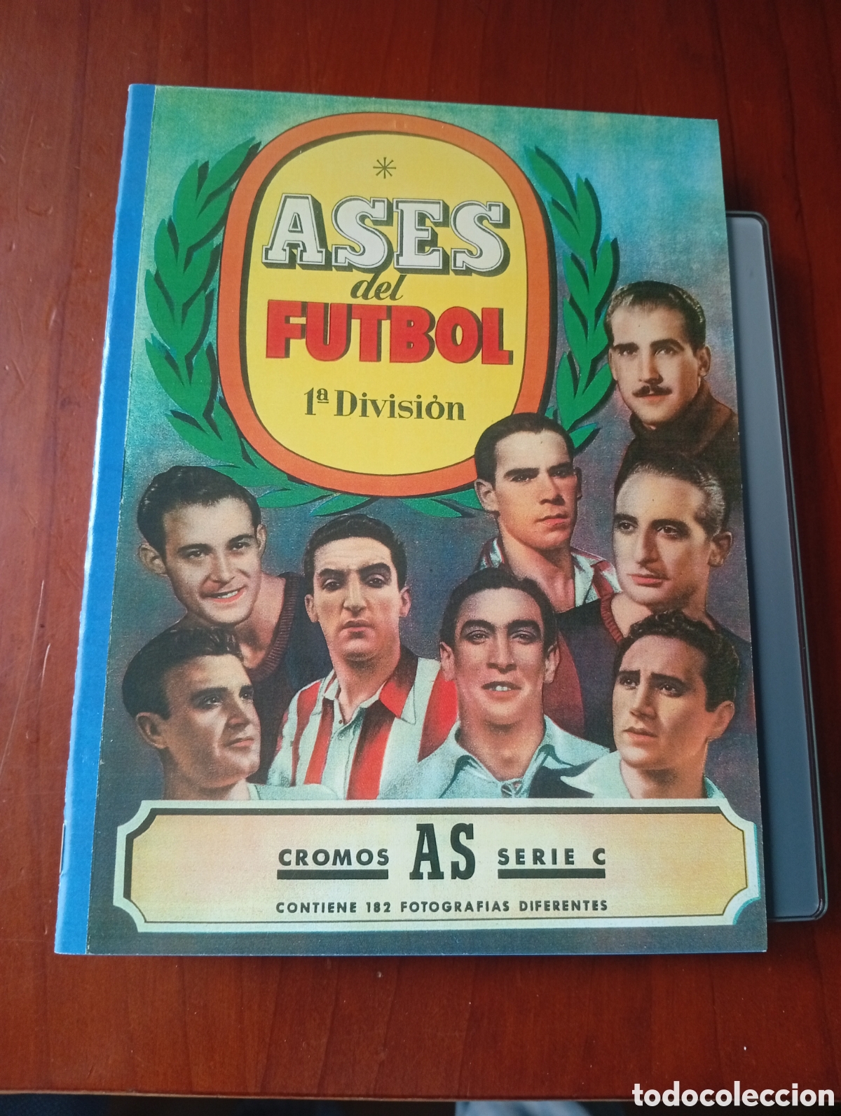 Cromos de F&uacute;tbol: FACSIMIL FASCIMIL ALBUM CROMOS FUTBOL BRUGUERA ASES DEL FUTBOL 1 &ordf; DIVISION CROMOS AS SERIE C