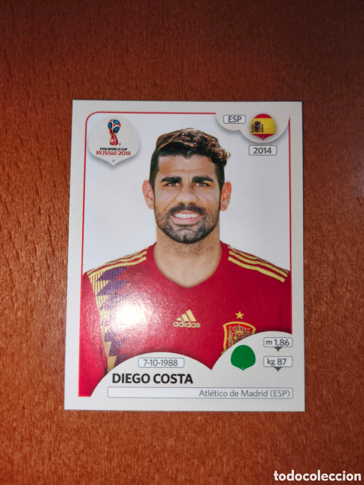 Cromos de F&uacute;tbol: Diego Costa n&deg;151 Fifa World Cup Rusia Russia 2018 Espa&ntilde;a