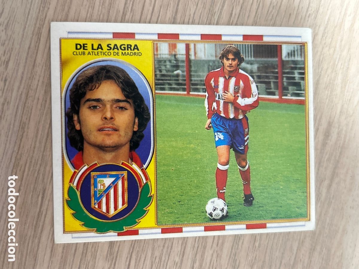 Cromos de F&uacute;tbol: DE LA SAGRA ATL&Eacute;TICO MADRID BAJA LIGA ESTE 1996 1997 96 97 NUNCA PEGADO SIN PEGAR