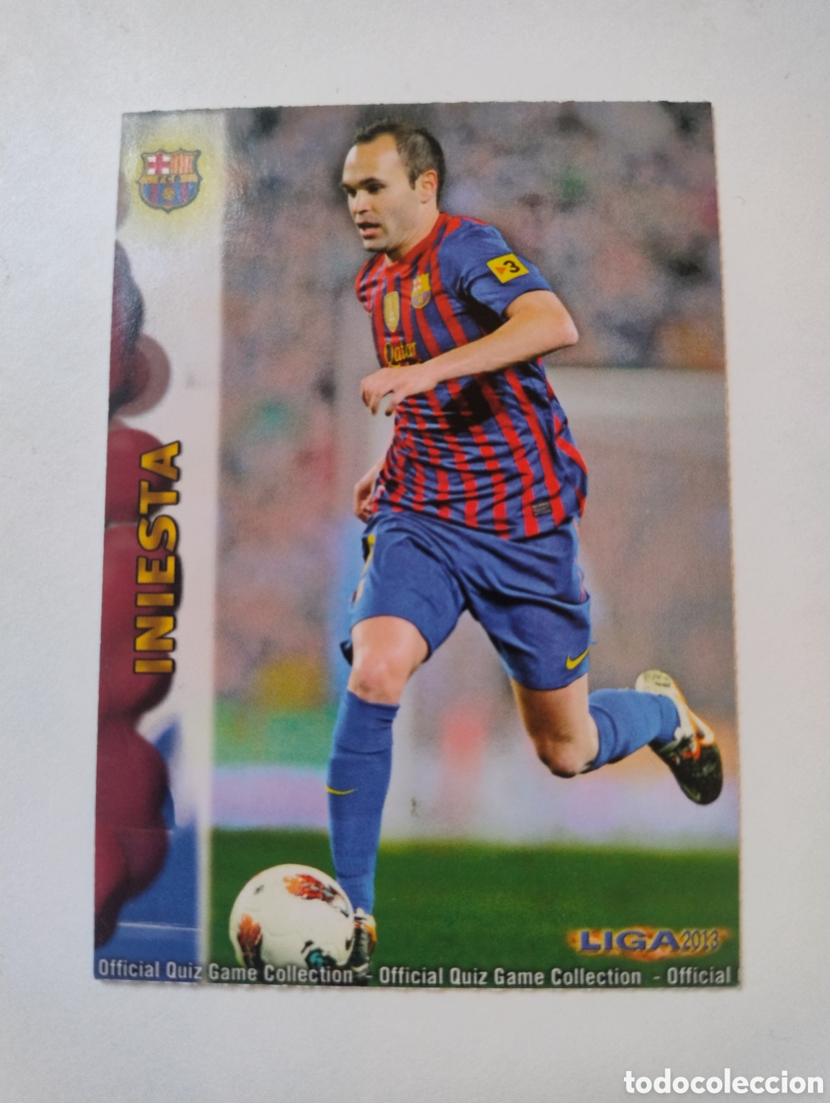 Cromos de F&uacute;tbol: 43 - Iniesta - Barcelona - Mundicromo Liga 2012 - 2013