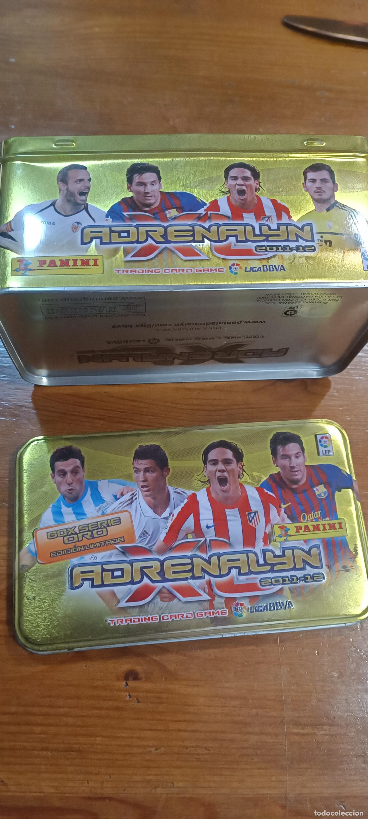 Cromos de F&uacute;tbol: LATA VACIA ADRENALYN 2011 12 SIN CROMOS