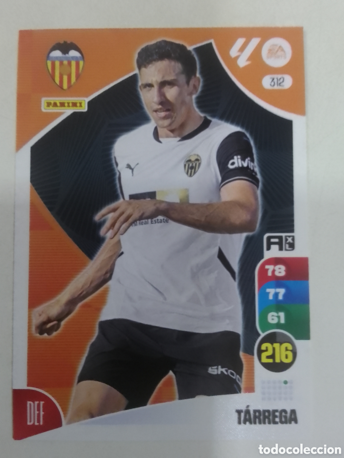 Cromos de F&uacute;tbol: Adrenalyn XL 2024-25 n&deg; 312 T&aacute;rrega &bull; Valencia.