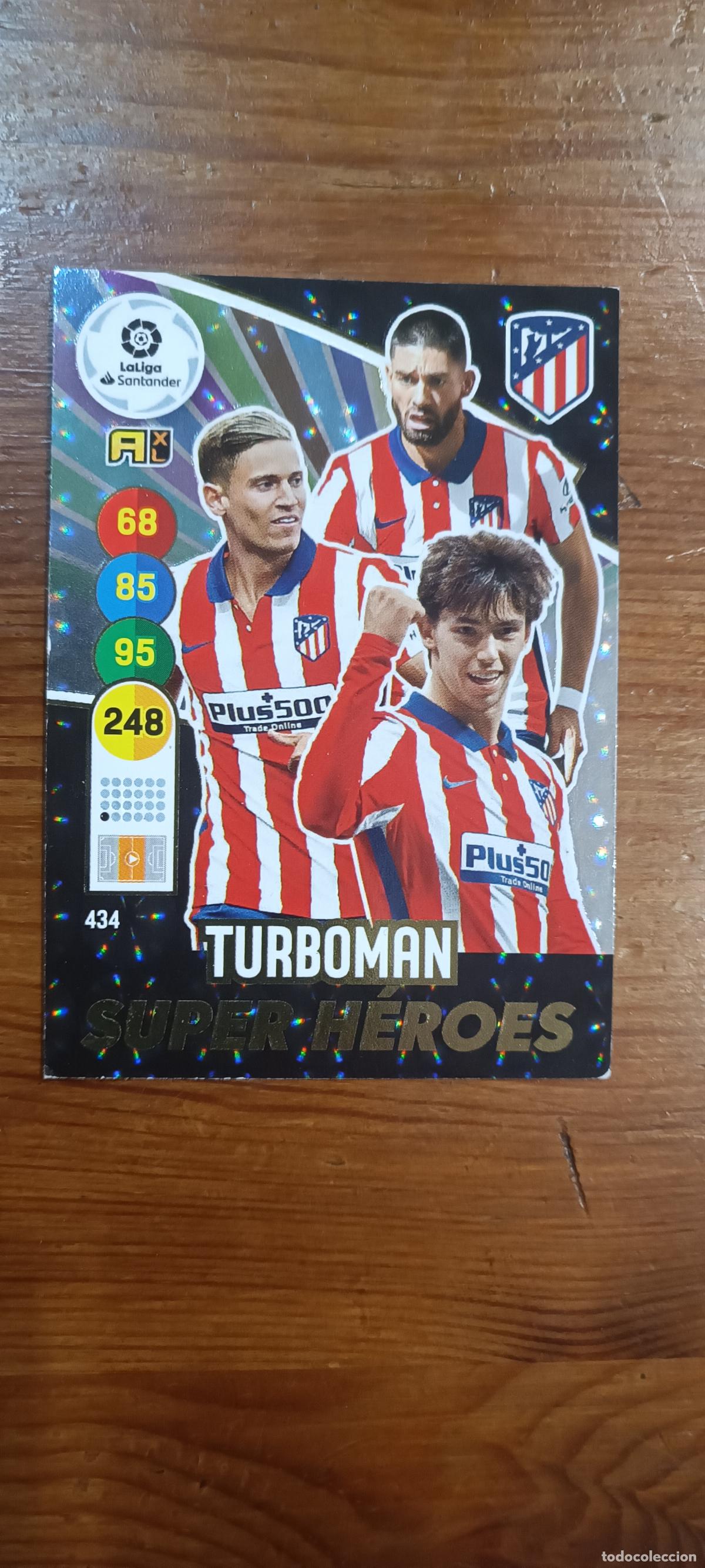 Cromos de F&uacute;tbol: CROMO 434 TURBOMAN ATLETICO DE MADRID SUPER HEROES ADRENALYN 20-21