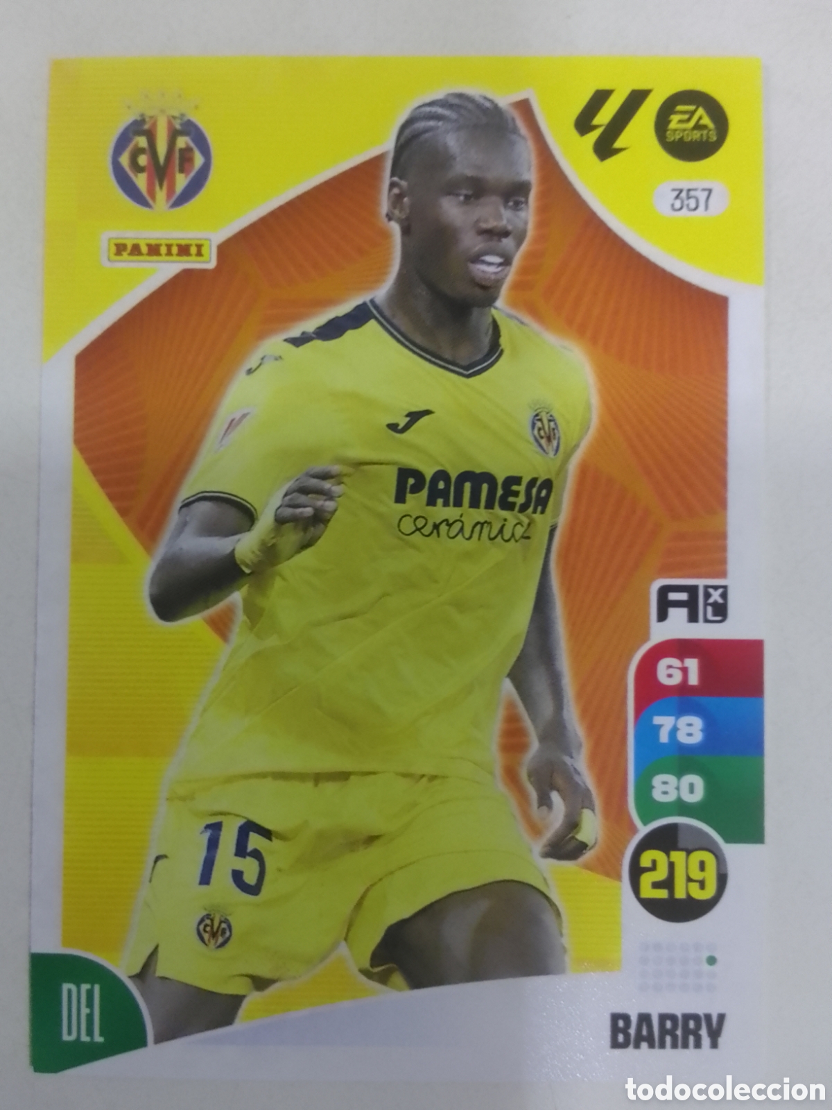 Cromos de F&uacute;tbol: Adrenalyn XL 2024-25 n&deg; 357 Barry &bull; Villarreal.