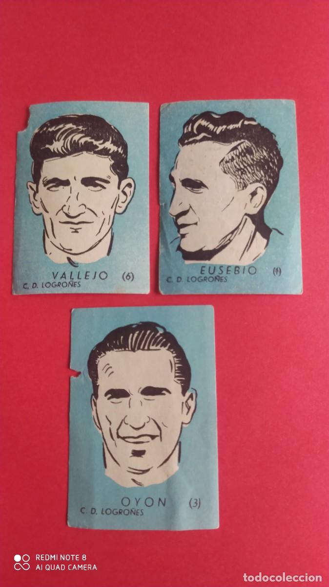Cromos de F&uacute;tbol: LOGRO&Ntilde;ES 6 VALLEJO CHOCOLATES LINCE Y MADAM DINAMICO LIGA 1951 1952 51-52 SIN PEGAR -N1