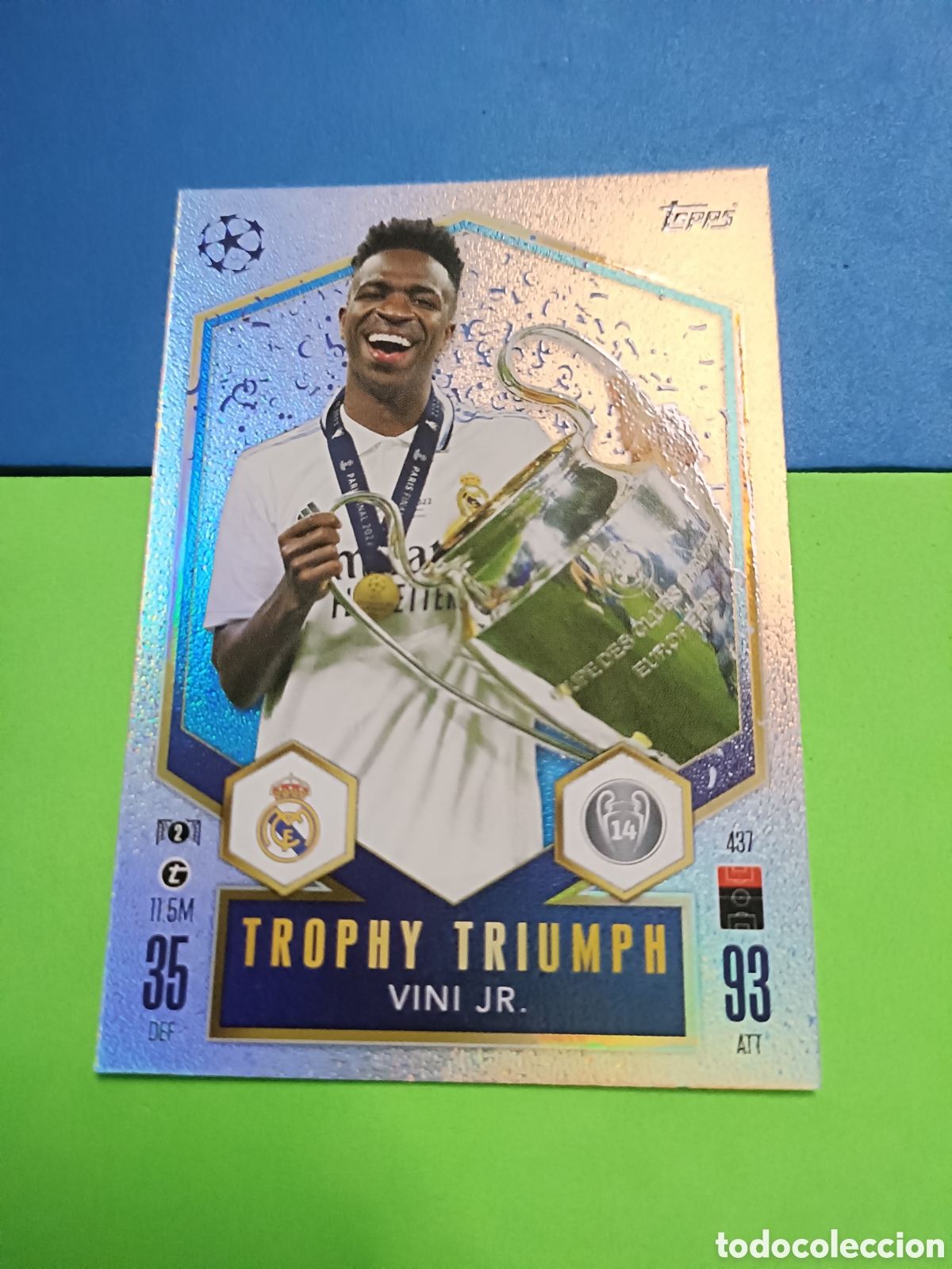 Cromos de F&uacute;tbol: Match Attax Topps 2024 2025 24 25 - Trophy Triumph 437 Vinicius
