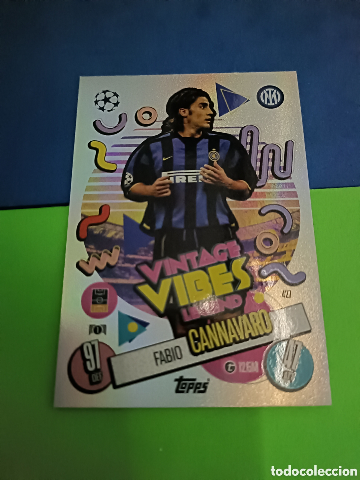 Fu&szlig;ball-Sticker: Match Attax Topps 2024 2025 24 25 - Vintage Vibes 427 Cannavaro