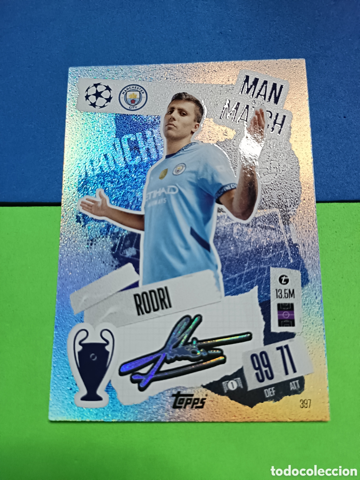 Cromos de F&uacute;tbol: Match Attax Topps 2024 2025 24 25 - Man of the Match 397 Rodri