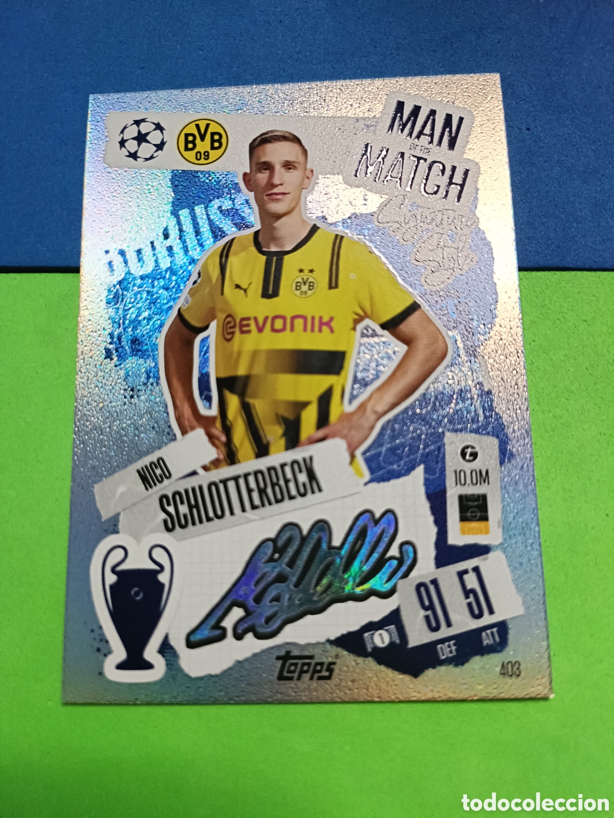 Football Stickers: Match Attax Topps 2024 2025 24 25 - Man of the Match 403 Schlotterbeck