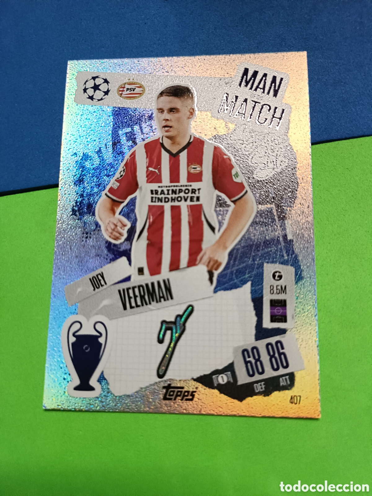 Cromos de F&uacute;tbol: Match Attax Topps 2024 2025 24 25 - Man of the Match 407 Veerman