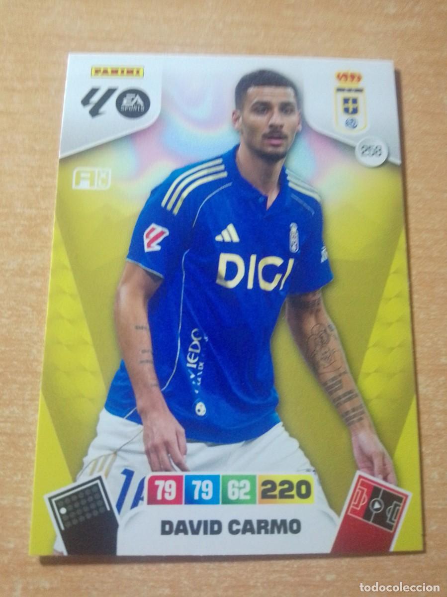 Cromos de F&uacute;tbol: 258 DAVID CARMO DEL OVIEDO 25 26 ADRENALYN XL 2025 2026