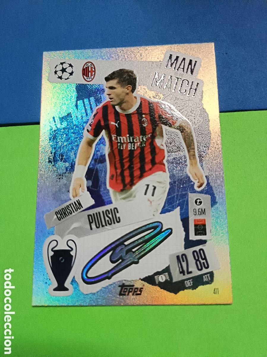 Cromos de F&uacute;tbol: Match Attax Topps 2024 2025 24 25 - Man of the Match 411 Pulisic