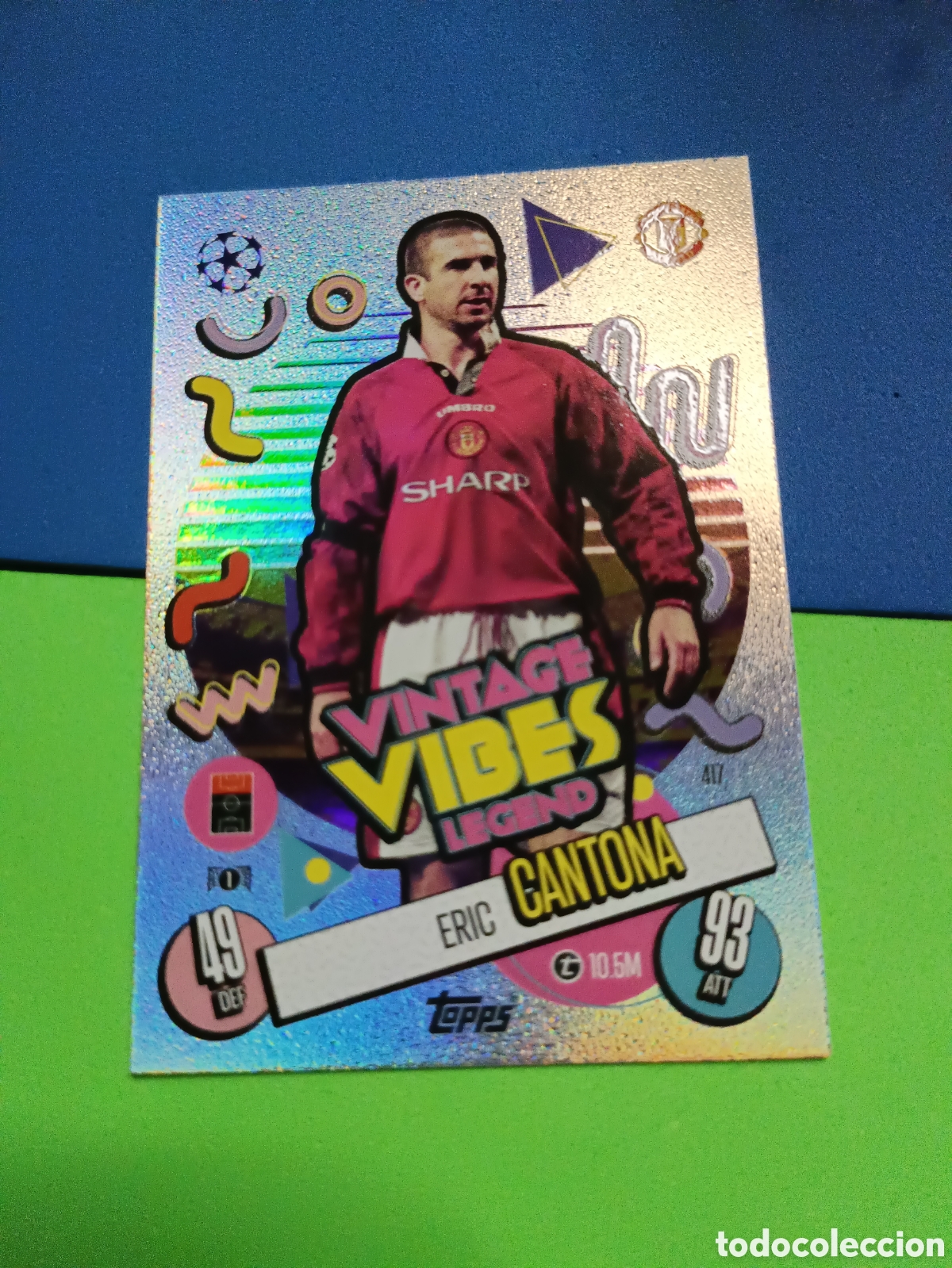 Cromos de F&uacute;tbol: Match Attax Topps 2024 2025 24 25 - Vintage Vibes 417 Cantona