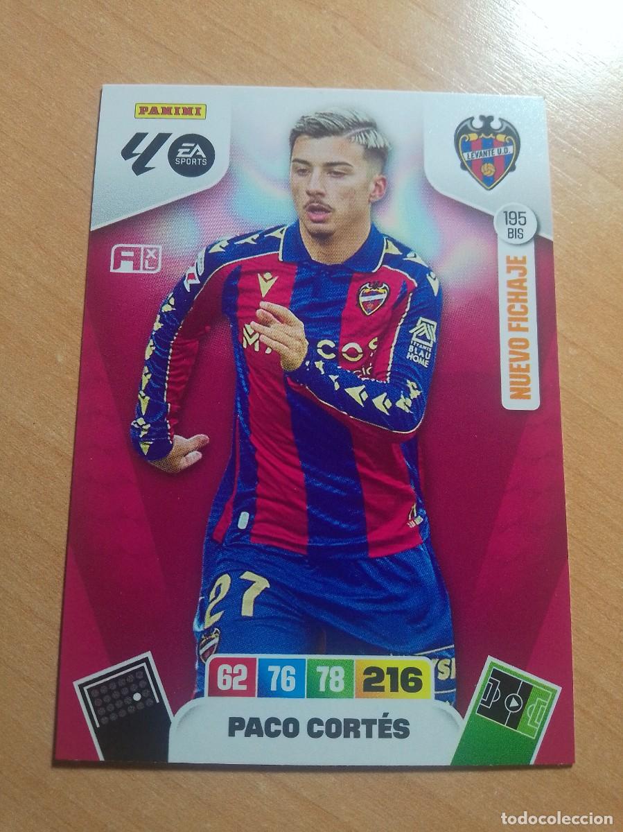 Cromos de F&uacute;tbol: 195 BIS PACO CORTES NUEVO FICHAJE DEL LEVANTE 25 26 ADRENALYN XL 2025 2026