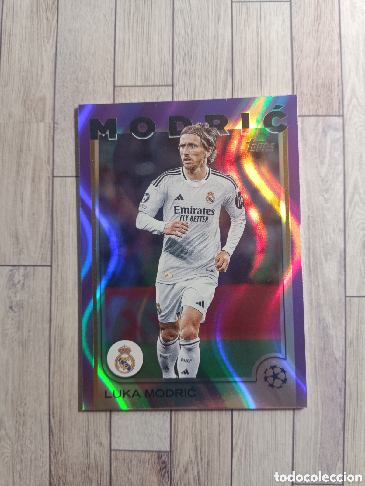 Cromos de F&uacute;tbol: 149 MODRIC REAL MADRID PARALELA CROACIA UEFA CLUB COMPETITIONS 2024 2025 TOPPS 24 25