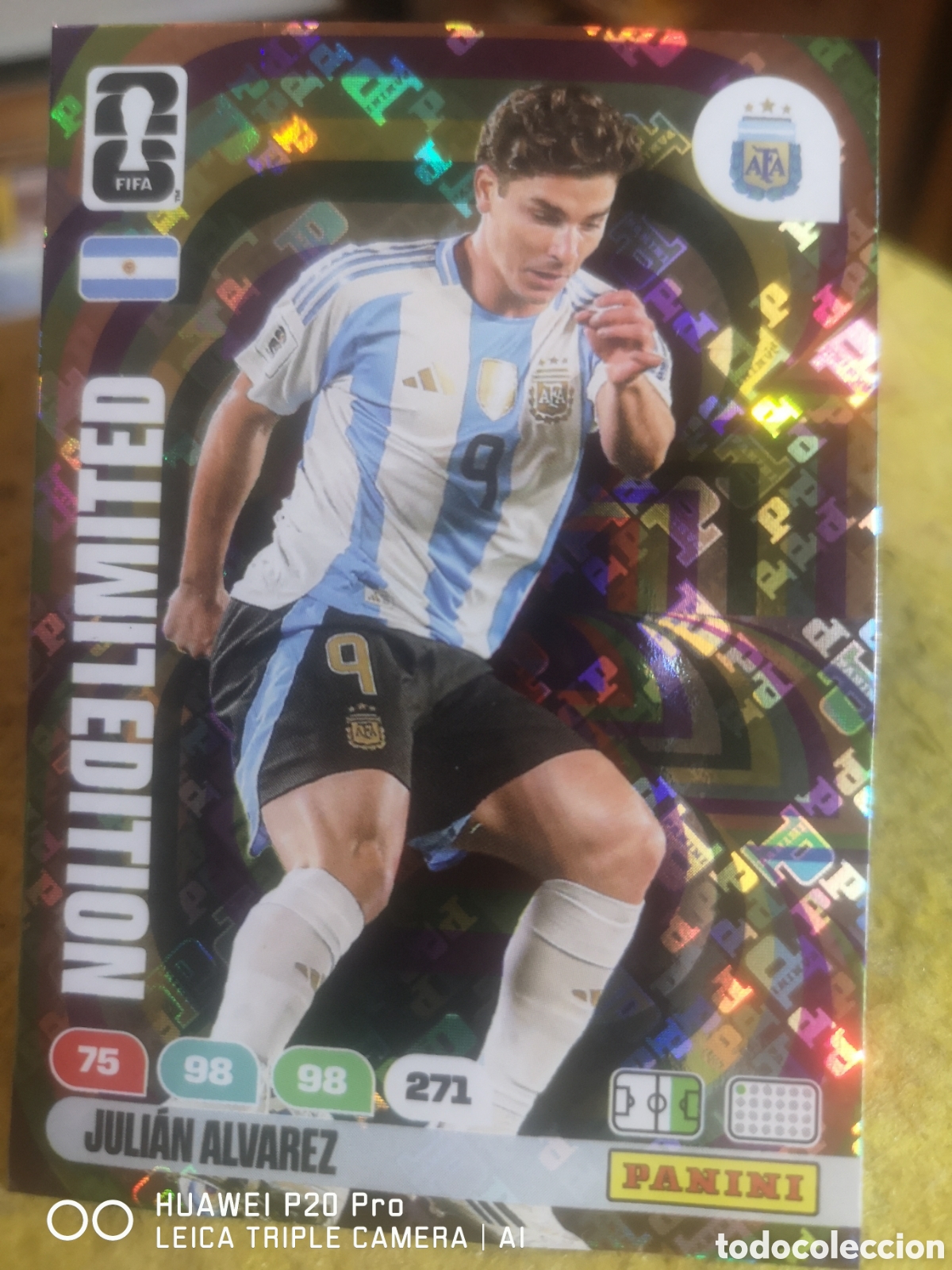 Cromos de F&uacute;tbol: ADRENALYN XL FIFA WORLD CUP 2026 JULIAN ALVAREZ LIMITED EDITION - ARGENTINA