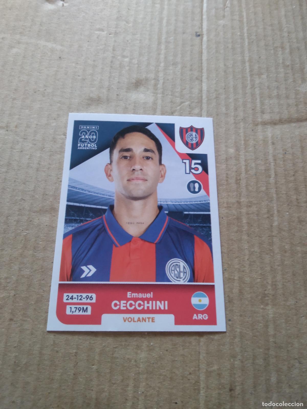 Cromos de F&uacute;tbol: SLO 12 EMAUEL CECCHINI SAN LORENZO CROMO FUTBOL ARGENTINO PANINI LIGA ARGENTINA 2025
